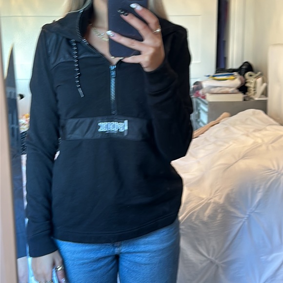 PINK athletic half zip hoodie - Picture 4 of 4